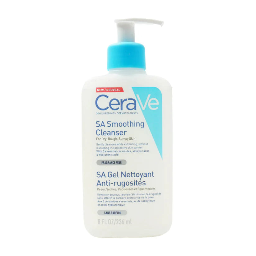 CERAVE SA SMOOTHING CLEANSER FOR DRY ROUGH BUMPY SKIN (Anti Rugosites)