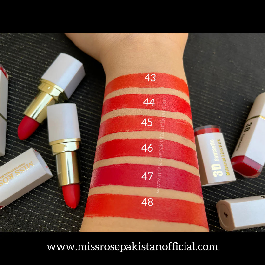 White Lipsticks - Reds