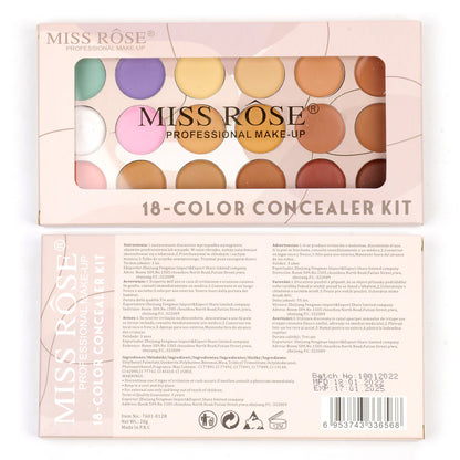 Miss Rose 18 color Concealer & contour Palette Makeup.