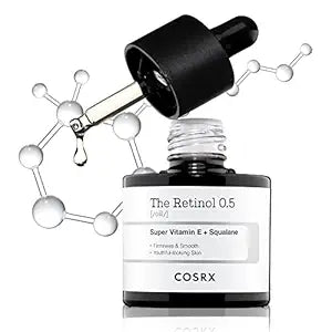 The Retinol 0.5 Oil   0.5% pure retinol booster that deeply nourishes and provides a radiant, anti-aging glow