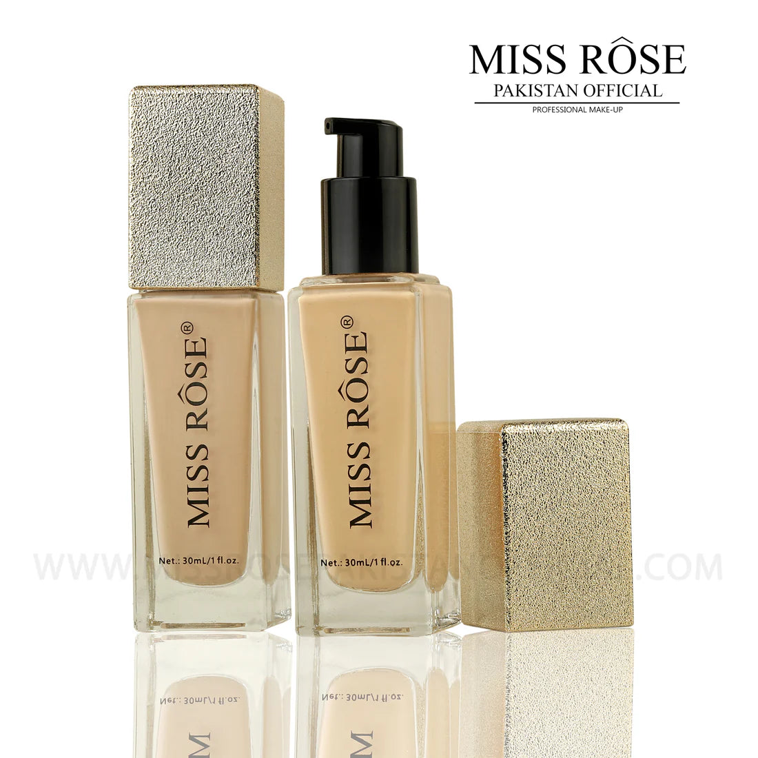 Miss Rose Gilded Cube Foundation