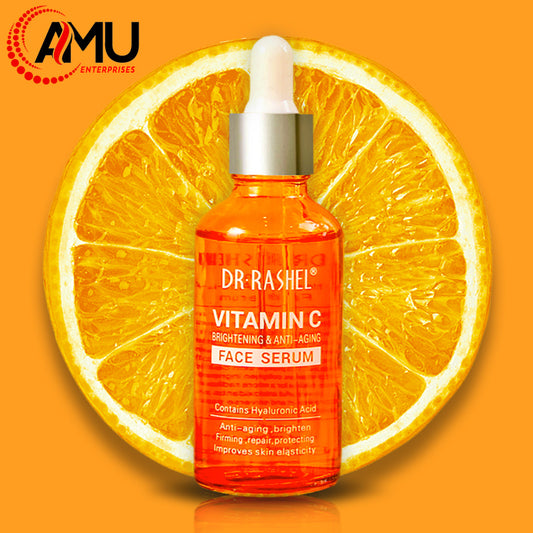 Dr Rashel Vitamin C Serum For Face Brightening Anti Aging Fine Lines Primer Whitenning Glowing Skin With Hyaluronic Acidd