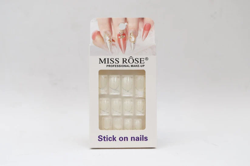 Missrose Stick on French Nails Pack