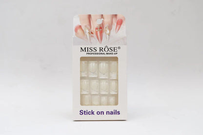 Missrose Stick on French Nails Pack