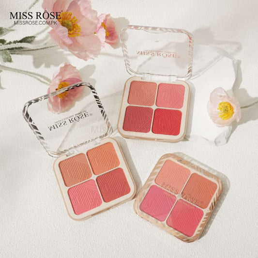 Miss Rose Flushed Pink 4-Color Blusher