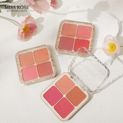 Miss Rose Flushed Pink 4-Color Blusher