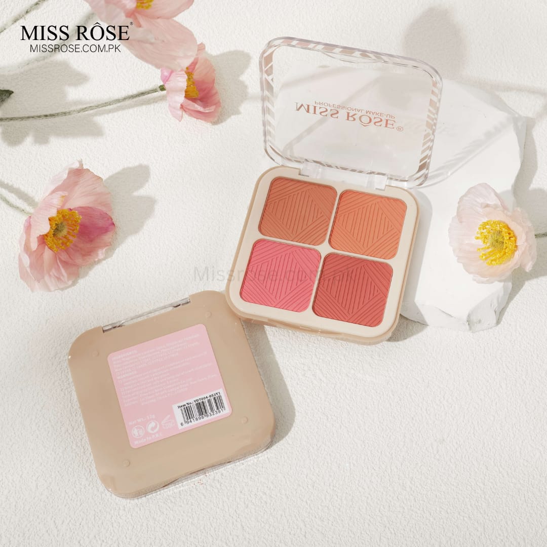 Miss Rose Flushed Pink 4-Color Blusher
