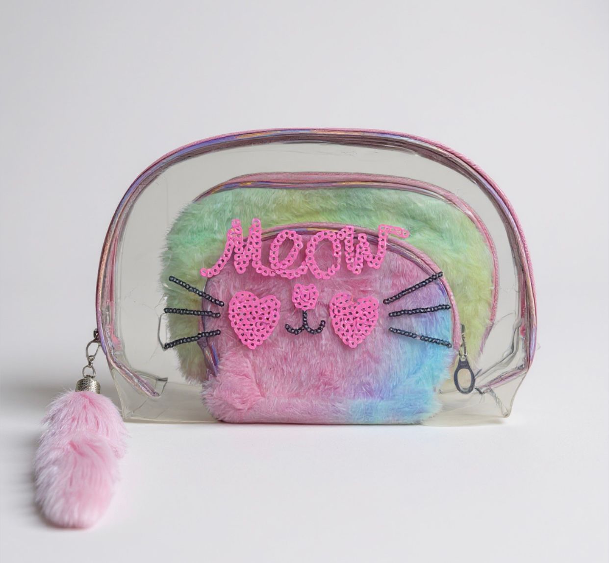 3 in 1 Meow Makeup bags