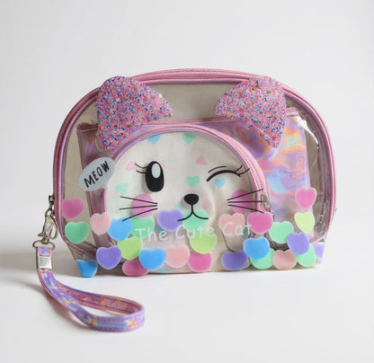 3 in 1 Emoji Makeup bags
