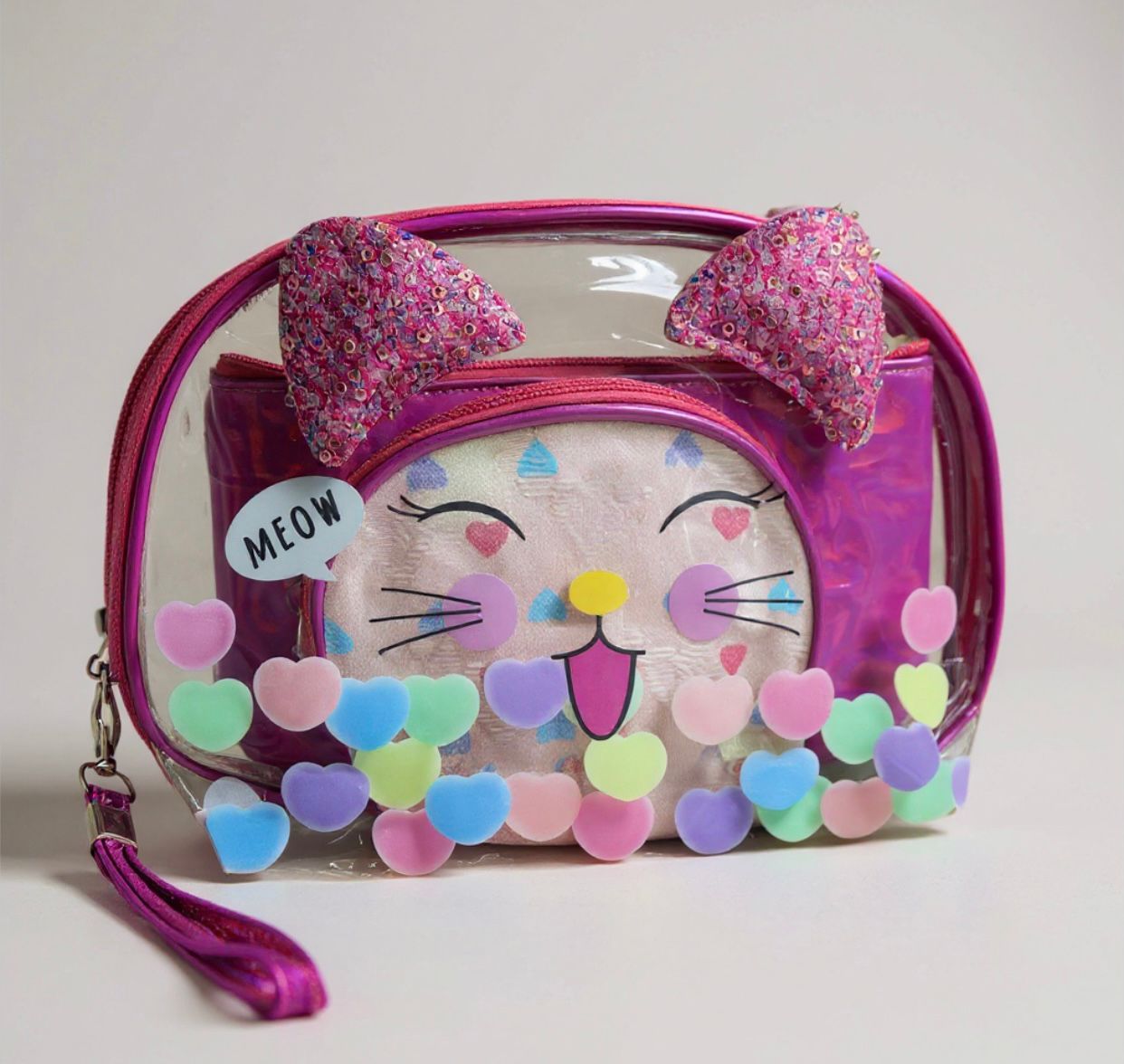 3 in 1 Emoji Makeup bags