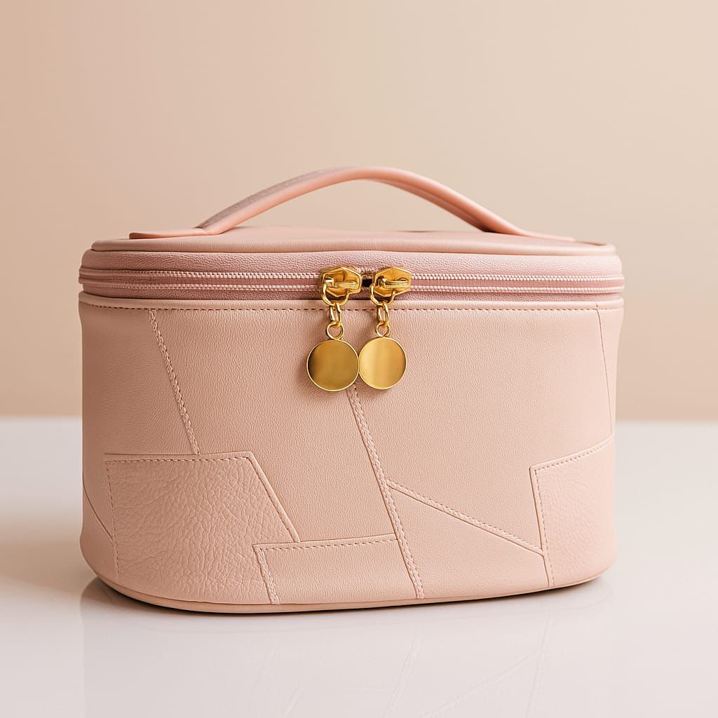 Leather makeup bags