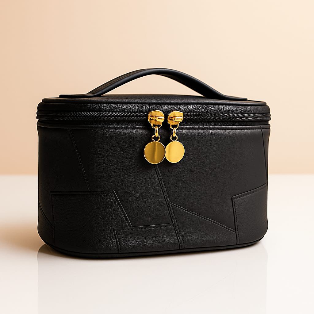 Leather makeup bags